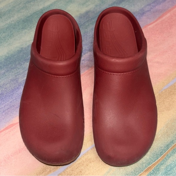 DANSKO Kane Shoes EU 38 Block Heel Slip On Mules Molded EVA Clog - Picture 3 of 10